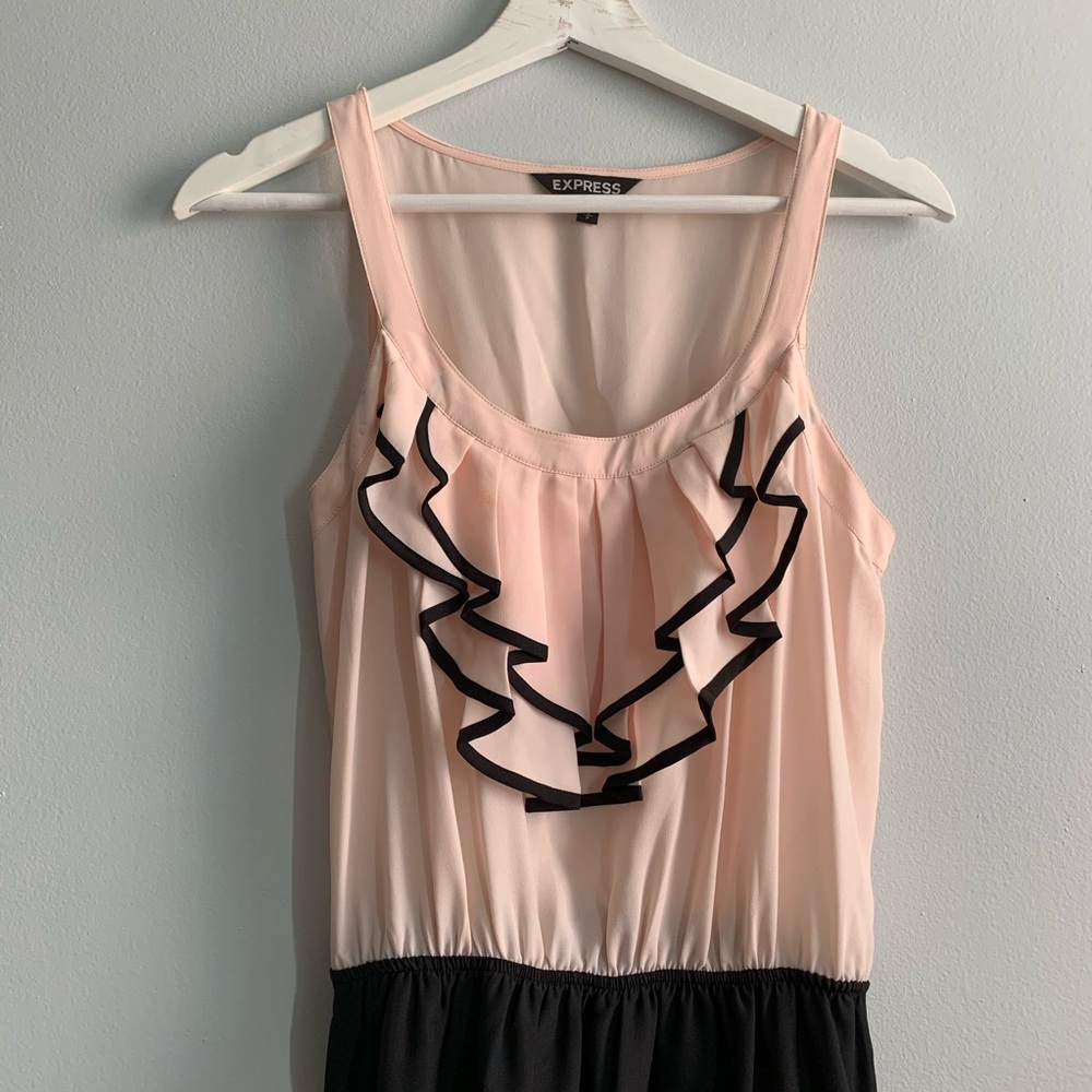 EXPRESS Ruffle Top Chiffon Dress - Picture 3 of 8